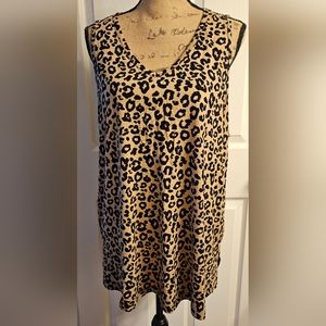 Longyuan Sleeveless Top Cheetah